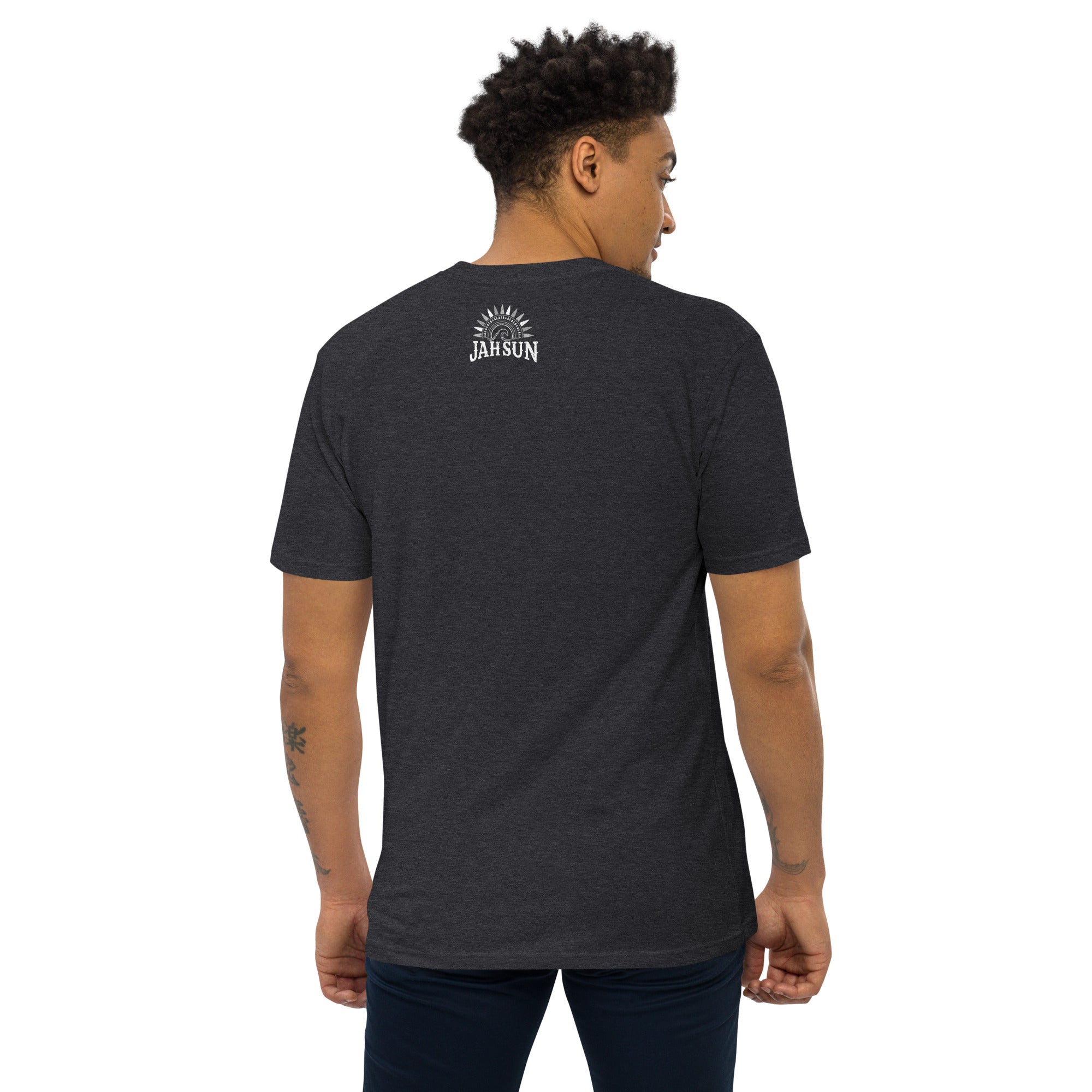 Never Give Up Men’s premium heavyweight tee